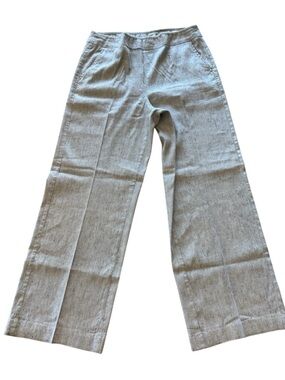 Chico's Gray Striped Pants